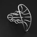 Stainless Steel Anal Butt Plugs Metal Hollow S&M Adult Sex Toys Vaginal Expander Women Men Games Trainer Gifts Pleasure Stimulator Flirting Supplies (Silver,M)