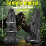 8 Inch Monster Huge Thick Dildo,2.5 Inch Diameter Girthy Fantasy Animal Dildo With Big Knot For G-Spot Stimulation,Xl Giant Silicone Dildos Large Anal Dildos Sex Toys For Men Women Couple Masturbator