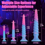 Anal Sex Toys Monster Dildo - 9.4" Long Butt Plug, Anal Toy For G-Spot And Prostate Massager, Anal Plug With Strong Suction Cup, Luminous Fantasy Dildo For Men And Women