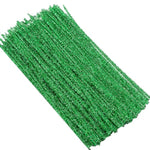 200 Pcs Green Pipe Cleaners, 12 Inch x 6mm Chenille Stems for DIY Crafts