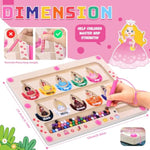 Princess Mini Magnetic Color And Number Maze Montessori Toy For Ages 3 4 5, Toddler Busy Board, Educational Preschool Learning Activities, Ideal Christmas & Birthday Gift For Girls And Kids