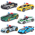1:64 Die-Cast Police Car Toy Set For Kids Ages 3 4 5 6 7 8 Years Old(6 Pcs), Mini Alloy Vehicle Toys, Cake Topper Birthday Gifts Goodie Bags Party Favors For Boys And Girls Kid