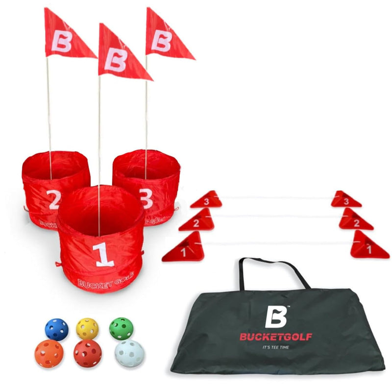 Game 3 Hole Starter Set New Outdoor Yard Golf Game Levels Family, Adults, K