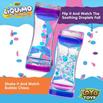 Liquimo - Liquid Motion Bubbler - 3 Pack - Sensory Fidget Desk Toy For Kids & Adults - Relaxing Hourglass Timer Tubes - Calming Visual Play For School, Home, Office, Stress Relief And Focus