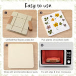 5 Inch Microwave Flower Press Kit for Kids & Adults, Quick Press Craft Tool