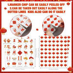 35 Pcs Chinese Lunar New Year Bingo 24 Players Spring Festival Bingo Cards 2026 Year Of The R Games For Family Classroom Activities Holiday Party Favors Supplies(Lantern)