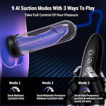 Electric Penis Pump,Penis Enhancement Vacuum Pump with Amplification Function,3 Penis Pump Sleeve & 4 Penis Rings,9 Training Modes,Male Sex Toys - Pumps & Enlargers,Penis Extender Cock Pump