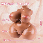 9.6Lb Bbw Adult Sex Doll Male Masturbator, 3 In 1 Female Love Doll 3D Realistic Torso Sex Dolls With Big Breasts & Butt Male Sex Toy Pocket Pussy For Men Masturbation Sex Toys For Men