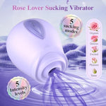 Rose Sex Toy Adult Toys - Sucking Vibrator For Women With 5 Sucking Modes & 5 Intensity Levels, Wide Opening Pulse Pure Sucker Clit Stimulator Pleasure Tools For Female Adult Sex Games