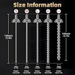Stainless Steel Penis Plugs,Urethral Sound Male Dilator Metal Urethral Plug Urethral Sounds Beads Masturbation Rod Sex Toys (10Mm)