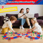 Spider Toys For Boys 4-6, 212 Pcs Race Car Track For Kids Ages 4-8, Monster Truck 2+ Year Old Birthday Gift Toddler Cars Toy For 3+ Year Old Boy Girl