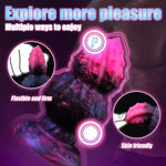 Large Butt Plug Silicone Fantasy Buttplug, 5.5" Fantasy Anal Plug Trainer, Anal Strecher Sex Toy Prostate Messager For Men, Knot Monster Dildo With Suction Cup For Women