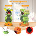 Movable Dinosaur Shooting Toys For Kids Ages 5-8, For 6-8 Year Old Boys Girls Dinosaur Toys With Mist Spray,Roar & Light,Shooting Games For Kids Birthday Gifts Outdoor Indoor