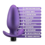 Blush Adult Sex Toys For Women Men Gay - Adventures Matrix Silicone Vibrating Anal Plug - 4.75" | 10 Mode Butt Plug Vibrator For Prostate Or Anal Pleasure | Stayput Design & Anchortech Base Butt Toy