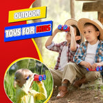 Binoculars For Kids Ages 3-8 Boy Binoculars Toys With Compass & Bird Watching Manual, Christmas Birthday Gifts For 3 4 5 6 7 8 Year Old Boys Girls Age 4-6 6-8 Toddler Outdoor Camping Toys