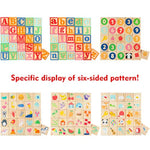 Abc Wooden Building Blocks For Toddlers 1-3 Large, 26 Pcs Alphabet & Number Stacking Blocks, Educational Learning Toys For Boys Girls Kids Gifts 1.65''