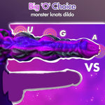 9.6" Horse Cock Dildo Wide Wolf Dildo Unicorn Canine Dildo With 2 Big Knots, Huge Thick Dildo Fantasy Horse Sex Toy With Strong Suction Cup, Soft Anal Dildo Knot Dog Dildo, Adult Toys For Women Men