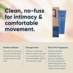 Gennev Personal Lubricant for Women - All-Natural, Water Based Lubricant for Dryness - pH-Balanced, Non-Sticky, No Parabens, Glycerin, Hormones, or Fragrance, Travel-Sized (2 Ounces)