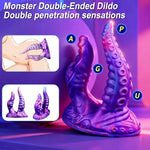 Monster Double-Ended Dildo Suction Cup Tentacle Dual Head G-spot Dildo