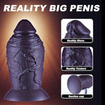 3.2" Diameter Thick Huge Dildo, 7 Inch Realistic Giant Silicone Dildo Big Butt Plug With Big Suction Cup, Wide Anal Dildo G Spot Toy, Xxl Fat Dildo Anal Plug Sex Toy For Experienced Men/Women(Black)