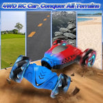 Remote Cars For Kids Ages 4-8, Toys For Ages 5-7, Gift For 4 5 6 7 8-13 Years Old, Gesture Sensing Rc Stunt Car With Lights, Remote Control Car For Boys 8-12, Birthday Gift For Kids