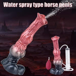 Squirting Dildo With Suction Cup Penis Squirting Ejaculating Silicone Horse Dildo For Men And Women Adult Erotica G Spot And Anal Cleaner 10 Inch Private Masturbation Orgasmic Cleansing (Fantasy)