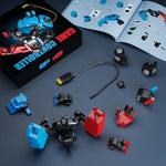 Building Block Set, Classic Game Controller Mech Robot Building Kit, Birthday Party Decorations Supplies, Gifts For Kids Adults (418 Pieces)