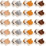 20 Pcs Mini Stuffed Animal Dog Bulk Adopt A Puppy Soft Christmas Party Favor Puppy Gift For Kids Christmas Charity Donation Classroom Goodie Stuffer(Stylish Style,Classic Color)
