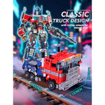 2 In 1 Transform Robots Building Sets For Adults,Mecha Transforming Building Blocks Truck Kits,Action Figures Toys For Movie Fans,Christmas,Birthday Gift For Kids And Boys 8-14