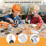 51Pcs Kids Tool Set With Toy Chainsaw& Electronic Drill Toy, Toddler Tool Set, Construction Toys Tool For Kids Age3,4,5,6,7,8, Tool Kit Toy For Christmas Birthday Gifts