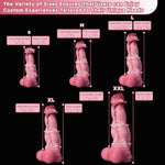 Sex Toys Realistic Dildo Silicone With Strong Suction Cup Dildos,Safety Material Used For G-Spot And Anal Stimulation Adult Toy,Suitable For Hands-Free Games For Women Men And Couples (D219R-L)