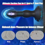 Thrusting Vibrating Anal Plug Sex Toys With Suction Cup, Remote Control Prostate Massager Butt Plug Vibrator, Anal Male Adult Sex Toy For Men Women Couples, Anal Dildo Anal Trainer Game Play