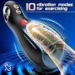 Male Sex Toys For Men Penis Vibrator - Large Male Masturbator Stroker For Penis Training & Prolong Endurance, 10 Vibration & Tongue Licking Adult Toy With Loop-Handle Vibrators Sex Machine