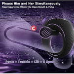 Vibrating Cock Ring With 360° Adjustable Bead Clitoral Stimulator, Pleasure Penis Ring Vibrator Couples Adult Sex Toys For Men Women, Soft 8 Vibrations Male Couple Sex Toy Game For Men
