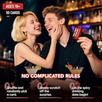 50 Fun & Romantic Scratch Off Date Night Ideas For Couples, Gifts For Him, Her, Husband, Boyfriend, Men - Valentinesday Gifts For Her - Stocking Stuffers, Anniversary, Birthday Gifts (Drinking Games)
