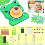Kids' Pottery Wheel and Painting Kit - Complete Art Craft Toy Set