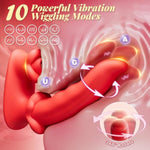 Womens Sex Toys Sucking Vibrators - Clitoral G Spot Tongue Vibrator With 3 * 10 Sucking Wiggling Vibrating Modes, Nipple Massager Anal Dildos Rose Vibrator Adult Sex Toys For Women Men Couples