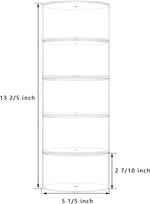 Belt Organizer, Acrylic 5 Layers Belt Case Storage Holder and Display for Accessories like Jewelry,Watch,Bracelets