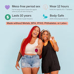 Pixie 2 Menstrual Discs for Feminine Care - 100% Medical-Grade Silicone - Ranked 1 for Softest Reusable Period Disc - Removes Like a Tampon - Wear 12 Hours - Capacity of 5 and 7 Tampons