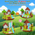 Mini Magnetic Blocks Travel Toys For Kids - 35 Pcs Magnet Building Blocks Building Cubes With Iron Box Stem Educational Magnetic Toys Christmas Birthday Gift For Ages 4-8 Boys Girls Toddlers
