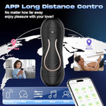 Men Sex Toy Male Masturbator - Vibrating Pocket Pussy, App Control Squeezable Masturbation Sex Toys For Men, Male Vibrator Stroker With 9 Vibrations, Plump Fleshy Vagina Blowjob Adult Sex Toys