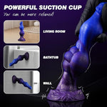 8.2" Fantasy Dog Double Knot Dildo, Knotted Monster Horse Adult Sex Toys, Huge Dragon Creature Wolf Anal Dildo With Strong Suction Cup, Alien Animal Gay Toy For Women Men Couple