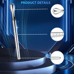 Urethral Sounds with Stainless Steel Double-Ended Penis Plug Stretcher Male Sound Urethral Dilator Inserts Penis Plug Masturbation Rod Bladder Stimulation for Men (L)