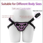 Strap On Dildo Harness For Women Pegging Dildo, Sex Toys Strap With Detachable 2 Size O-Rings Thigh Cuffs, Wearable Adjustable Bondage Gear For Couple Lesbian Gay Vaginal Anal Play