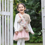 Stuffed Animals Carrier Baby Doll Accessories Holder American Girl Bitty Baby Doll Carrier For Toddler - Pink Wax Flowers