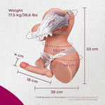 Shemale Sex Doll 38.6 Lbs Torso Bbw Sex Toys With 7.1 Inch Realistic Dildo Vagina Anus Soft Breasts Unisex For Vaginal And Anal Insertion For Couples Men Women Masturbation Adult Toy