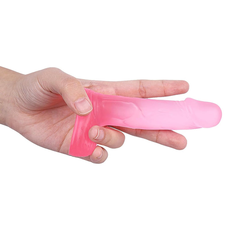 4.3 Inches Realistic Dildo For Beginners, Silicone Anal Dildos Lifelike Fake Penis For Women/Men/Gay, Adult Sex Toys For G Spot Stimulator Anal Plug Training Sets (Pink)