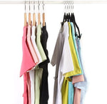 Velvet Pants Skirt Hangers with Clips -Black Women Clothes Hanger Set for Pant Suit Shirt Felt Coat Dress, Premium Non Slip Heavy Duty Space Saving Slim Clothing, 16.7" Long, Black, Pack of 20