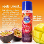 Mango & Passionfruit Flavoured Lube with ReAquav8 Technology – Water Based lube with Mango & Passionfruit Flavour - 4Oz