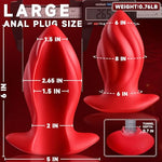 2.65" Diameter Hollow Butt Plug, 6.5" Silicone Tunnel Plug Anal Expander